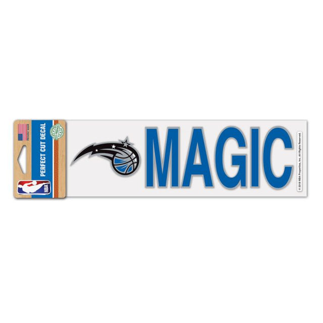 Calcomanías de corte perfecto de Orlando Magic de 3" x 10"