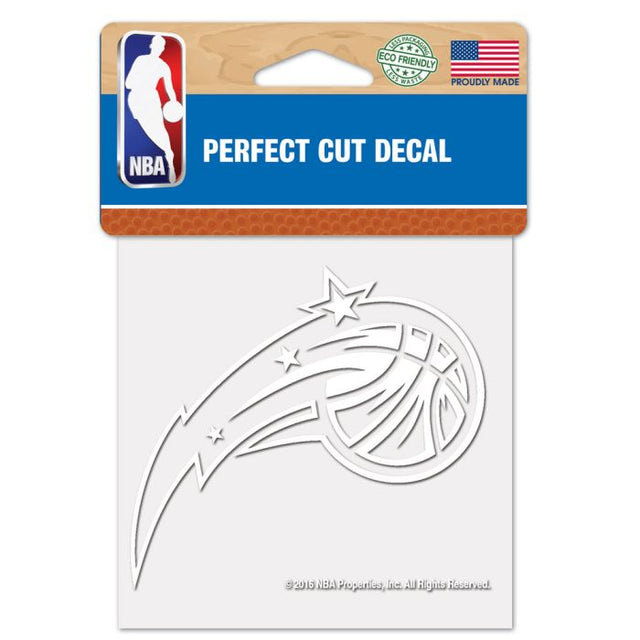 Orlando Magic Perfect Cut White Decal 4" x 4"