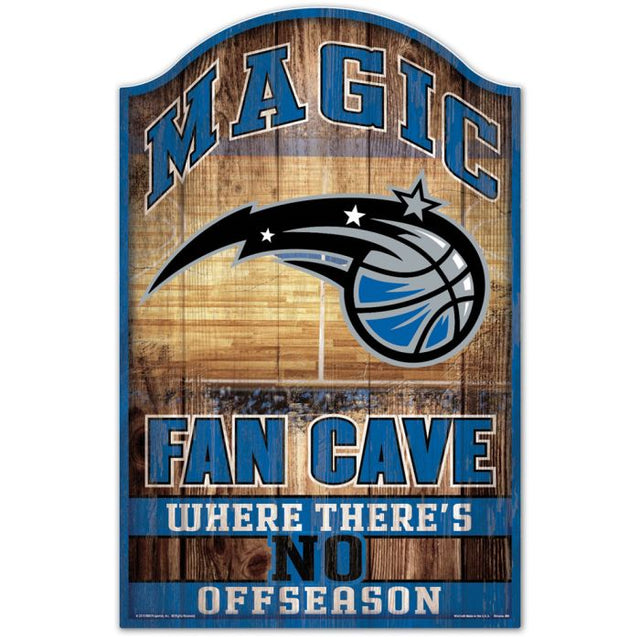 Letrero de madera de Orlando Magic de 11" x 17" y 1/4" de grosor