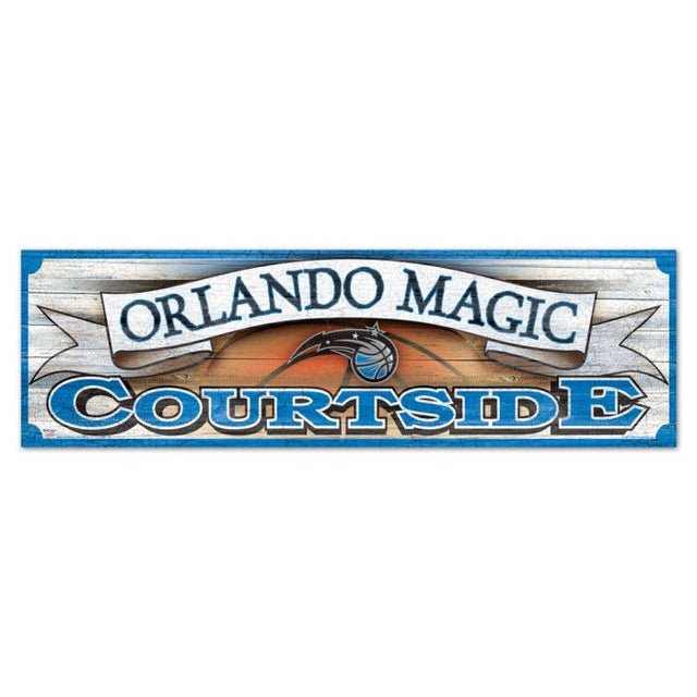 Orlando Magic Wood Sign 9" x 30"