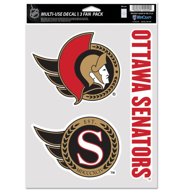 Ottawa Senators Multi Use 3 Fan Pack