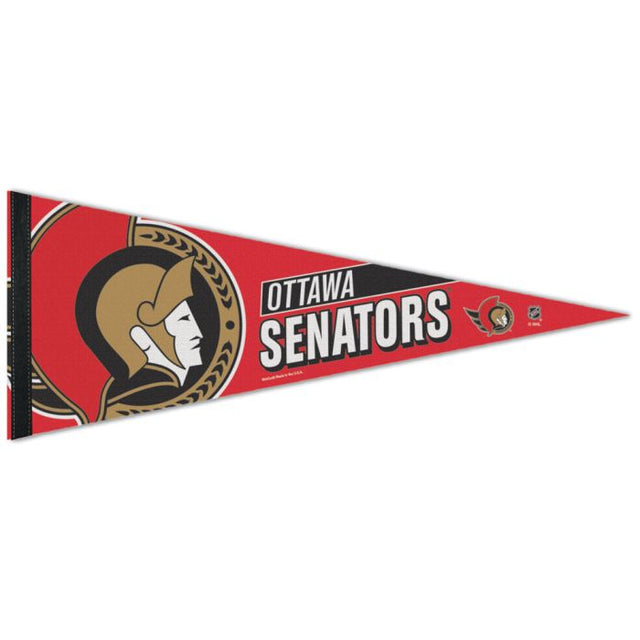 Banderín premium de los Ottawa Senators de 12" x 30"