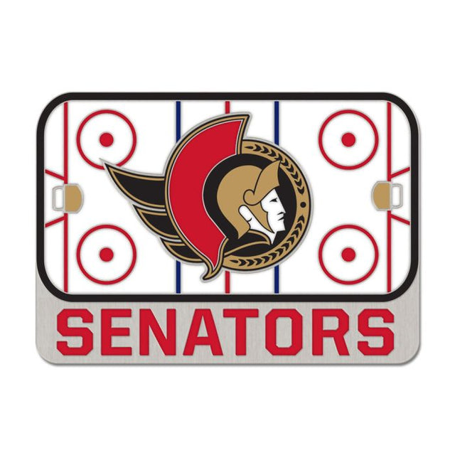 Tarjeta de joyería con pin esmaltado coleccionable RINK de los Ottawa Senators