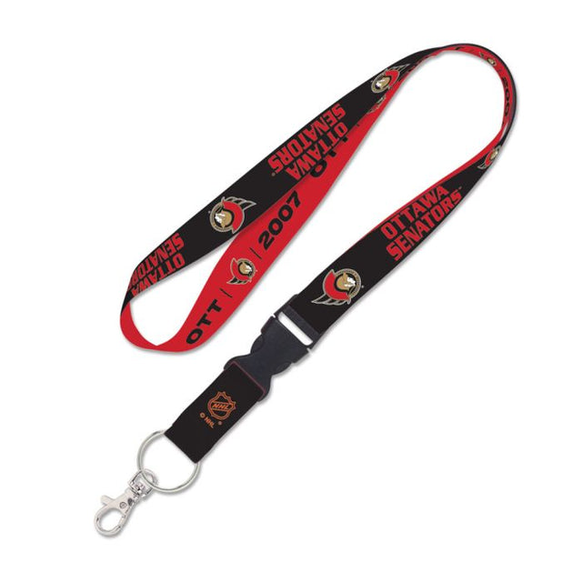 Cordón de edición especial de Ottawa Senators con hebilla desmontable de 1"