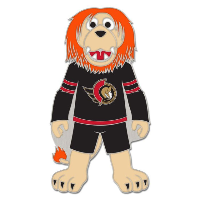 Tarjeta de joyería con pin esmaltado de colección de la mascota de los Ottawa Senators