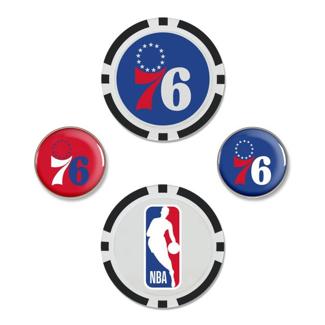 Philadelphia 76ers Ball Marker Set of four