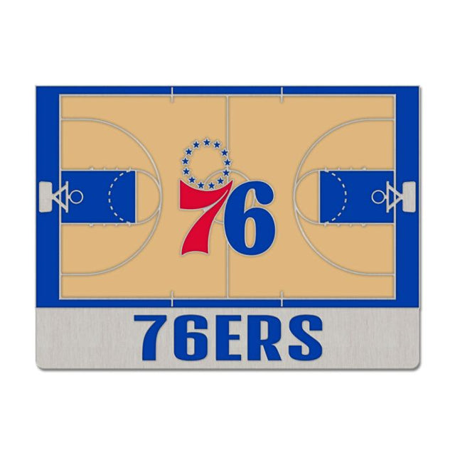 Philadelphia 76ers COURT Collector Enamel Pin Jewelry Card