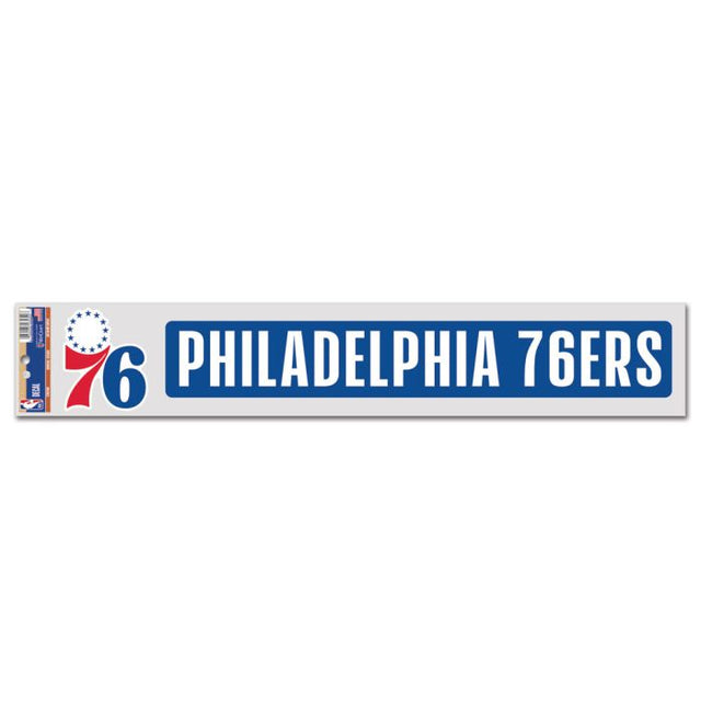 Calcomanías para fanáticos de los Philadelphia 76ers de 3" x 17"