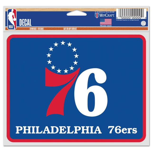 Calcomanías para fanáticos de los Philadelphia 76ers de 5" x 6"