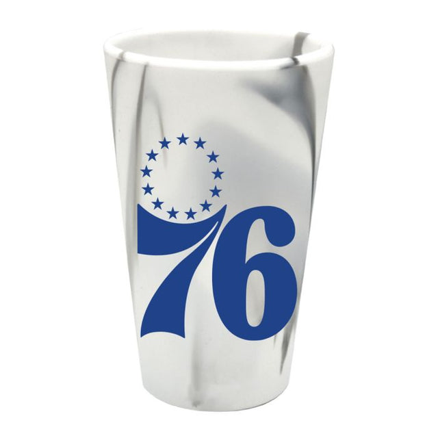 Philadelphia 76ers Fashion 16 oz Silicone Pint Glass