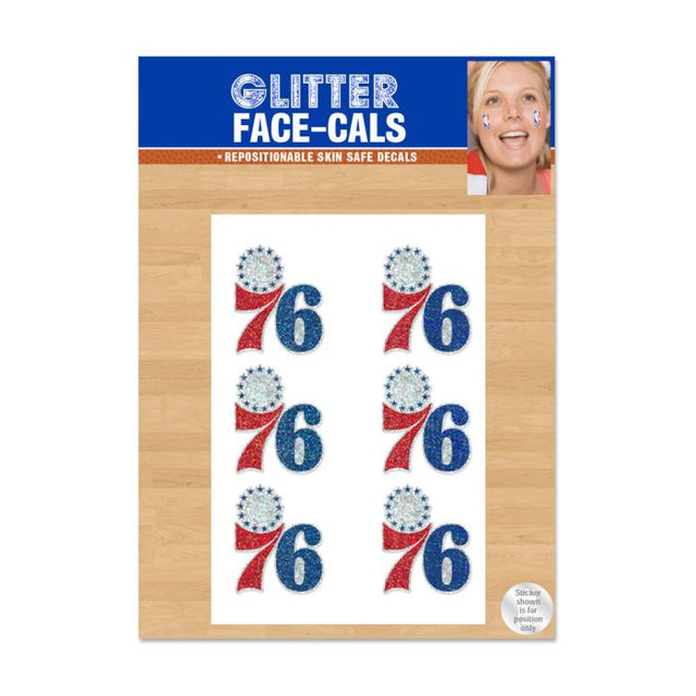 Philadelphia 76ers Glitter Tattoo 6 Pack