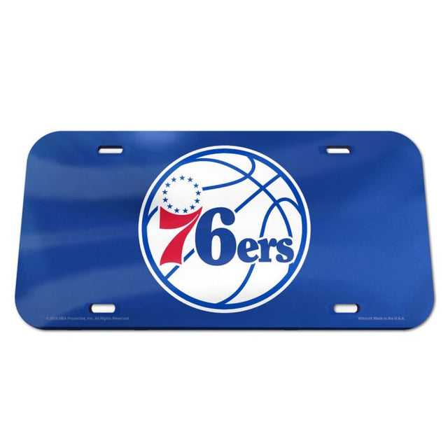 Philadelphia 76ers LOGO Specialty Acrylic License Plate