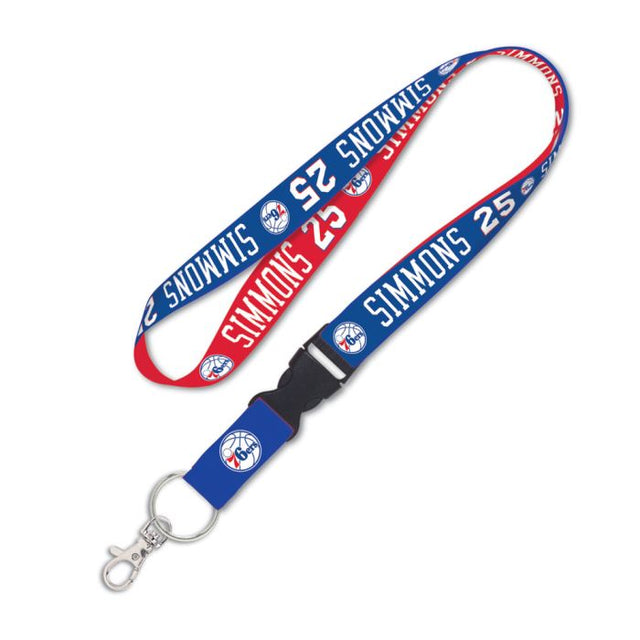 Philadelphia 76ers Lanyard w/detachable buckle 1" Ben Simmons