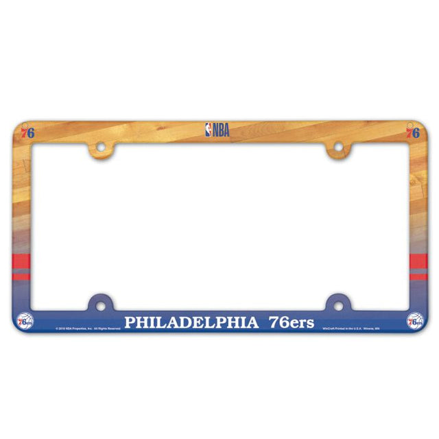 Philadelphia 76ers Lic Plate Frame Full Color