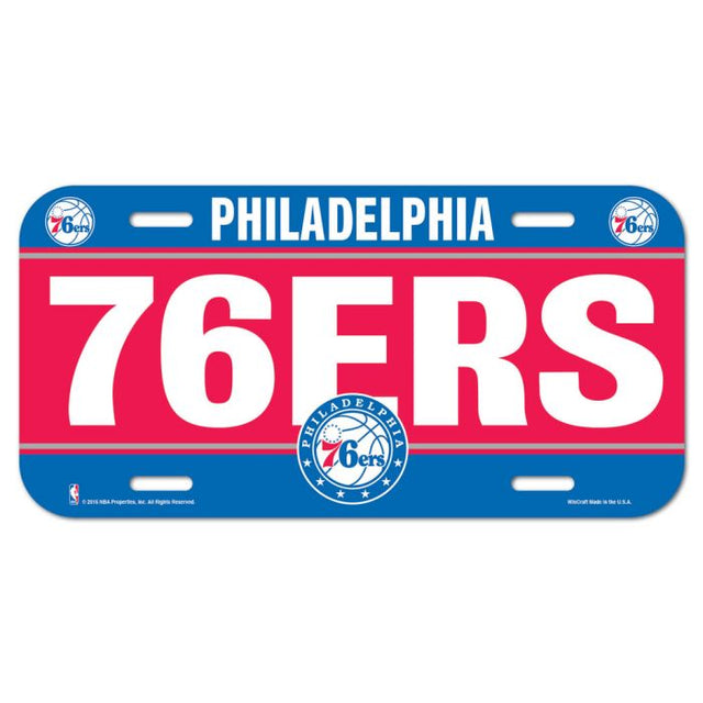 Philadelphia 76ers License Plate