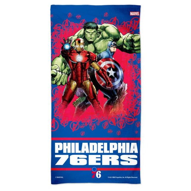 Philadelphia 76ers / Marvel (c) 2021 MARVEL Spectra Beach Towel 30" x 60"