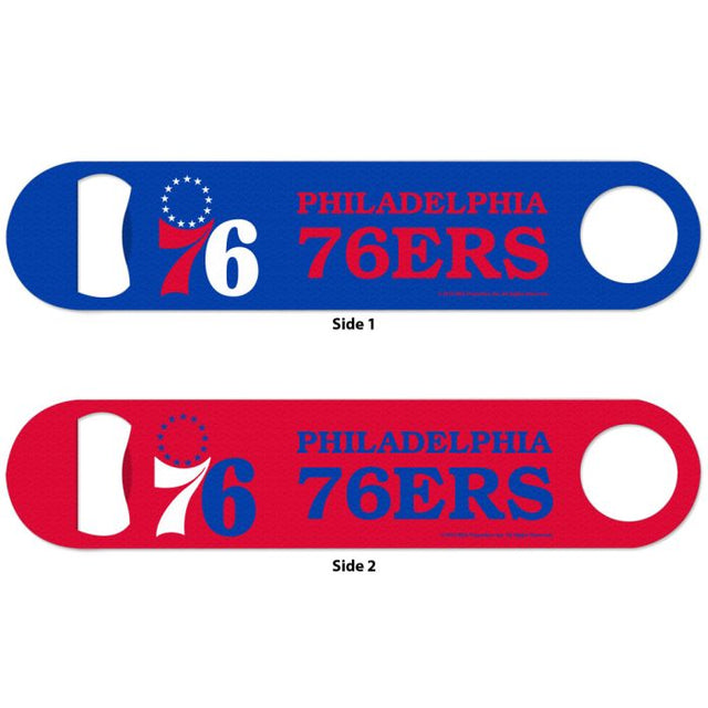 Philadelphia 76ers Metal Bottle Opener 2 Sided