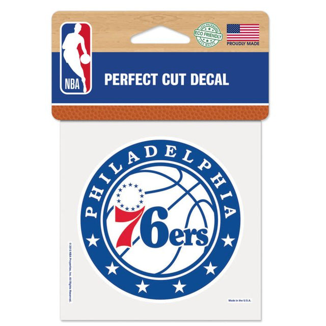 Philadelphia 76ers Perfect Cut Color Decal 4" x 4"