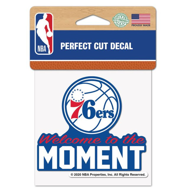 Philadelphia 76ers SLOGAN Perfect Cut Color Decal 4" x 4"