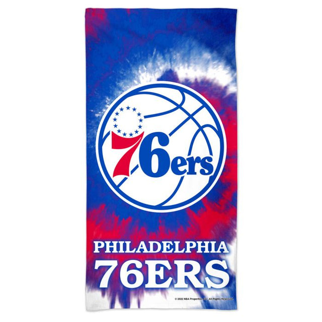 Philadelphia 76ers TDYE Spectra Beach Towel 30" x 60"