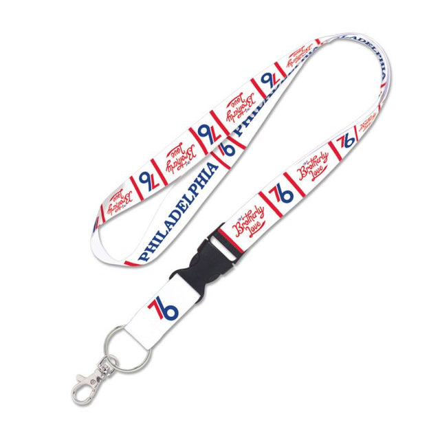 Philadelphia 76ers city Lanyard w/detachable buckle 1"