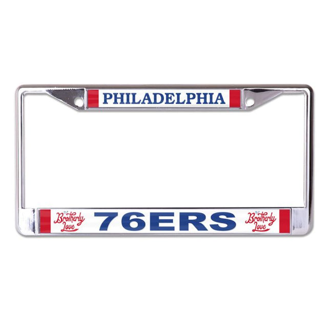 Philadelphia 76ers city Lic Plt Frame S/L Printed