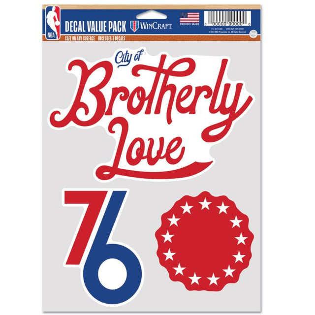 Philadelphia 76ers city Multi Use 3 fan pack