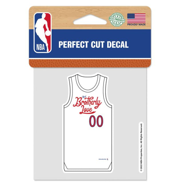 Philadelphia 76ers city Perfect Cut Color Decal 4" x 4"