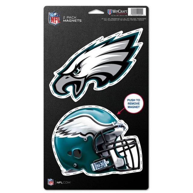 Philadelphia Eagles 2 Pack Magnets 5" x 9"