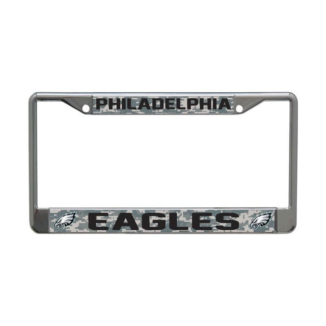 Philadelphia Eagles CAMO Lic Plt Frame S/L Printed