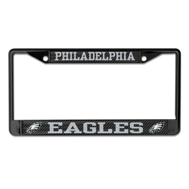 Philadelphia Eagles CARBON Lic Plt Frame S/L Printed