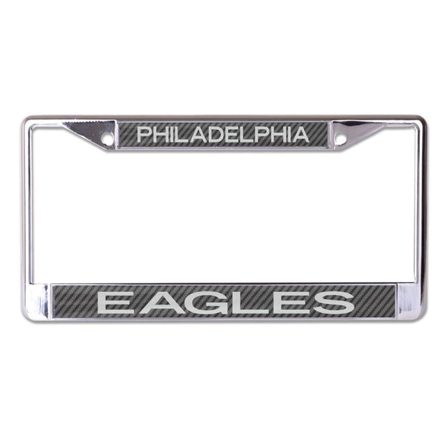 Philadelphia Eagles CARBON Lic Plt Frame S/L Printed