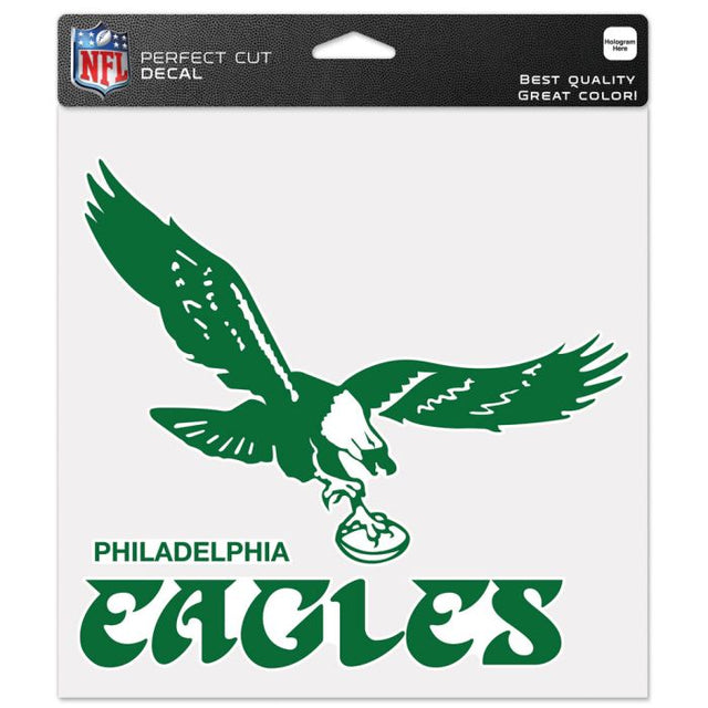 Philadelphia Eagles / Classic Logo Retro Perfect Cut Color Decal 8" x 8"