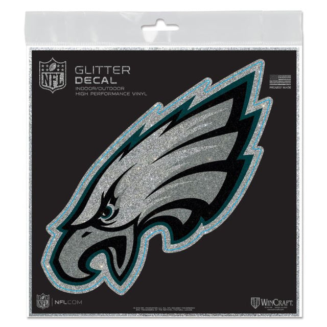 Philadelphia Eagles Decal Glitter 6" x 6"