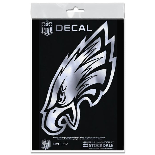 Philadelphia Eagles Decal Metallic 3" x 5"