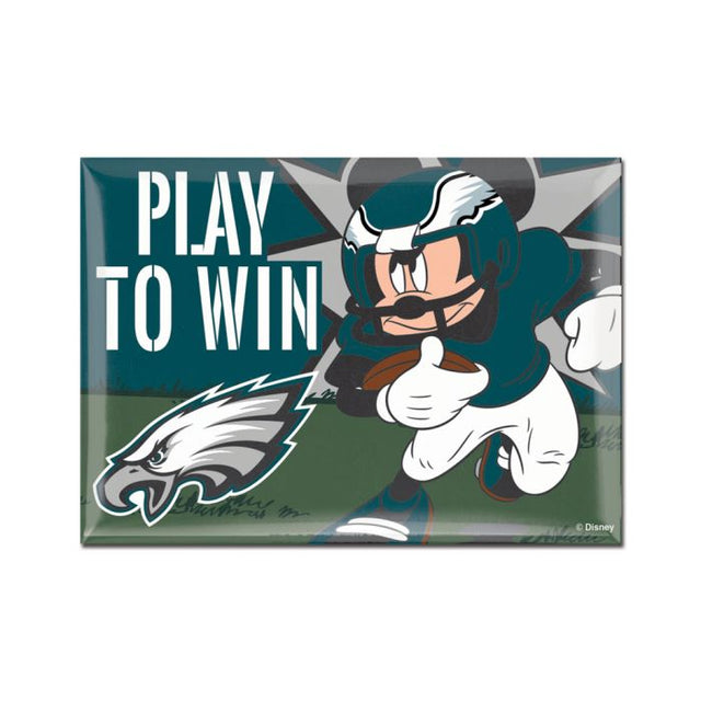 Philadelphia Eagles / Disney Mickey Mouse Metal Magnet 2.5" x 3.5"