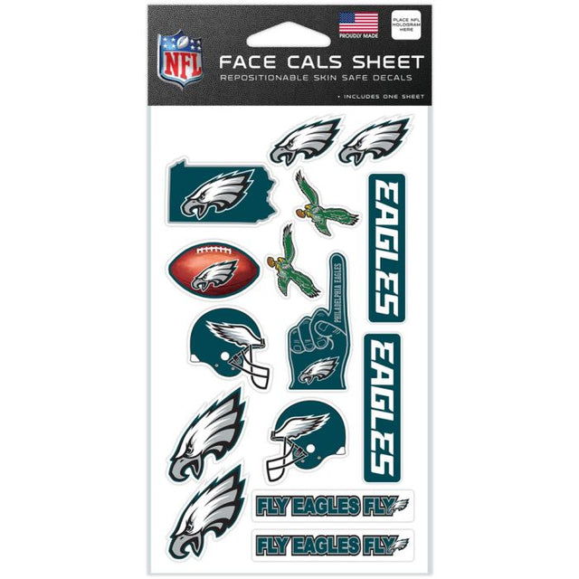 Philadelphia Eagles Face Cals 4" x 7"