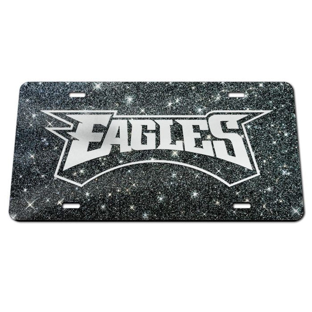 Philadelphia Eagles GLITTER BACKGROUND Acrylic Classic License Plates