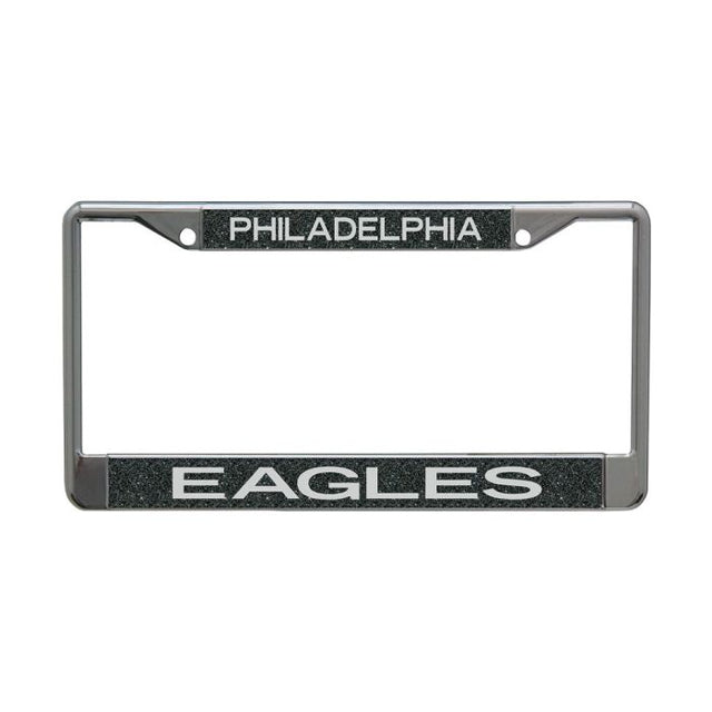 Philadelphia Eagles GLITTER BACKGROUND Lic Plt Frame S/L Printed