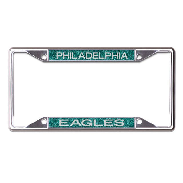 Philadelphia Eagles GLITTER BACKGROUND Lic Plt Frame S/S Printed