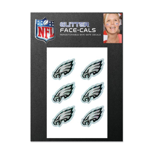 Philadelphia Eagles Glitter Tattoo 6 Pack