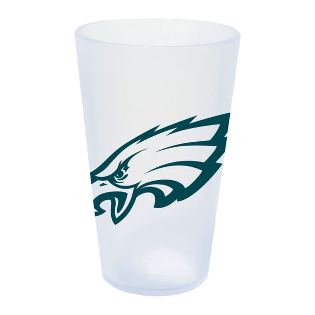 Vaso de pinta de silicona de 16 oz con forma de carámbano de los Philadelphia Eagles