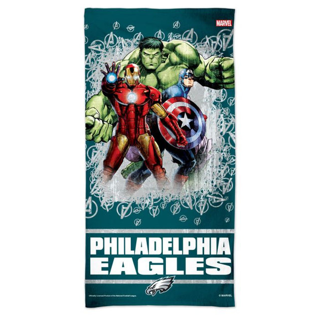 Philadelphia Eagles / Marvel (C) 2021 Marvel Spectra Beach Towel 30" x 60"