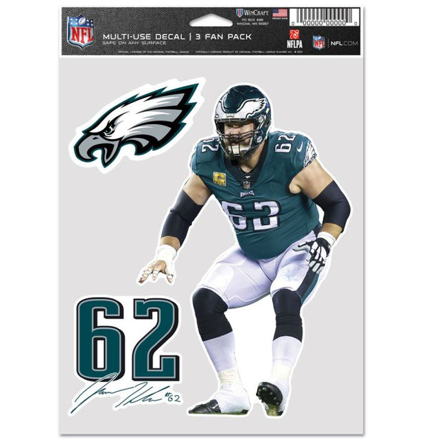 Philadelphia Eagles Multi Use 3 Fan Pack Jason Kelce