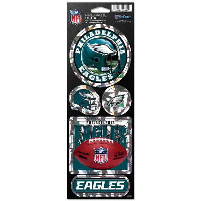 Philadelphia Eagles Prismatic Decal 4" x 11"