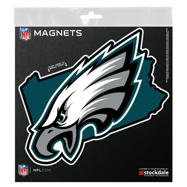 Philadelphia Eagles STATE Outdoor Magnets 6" x 6"