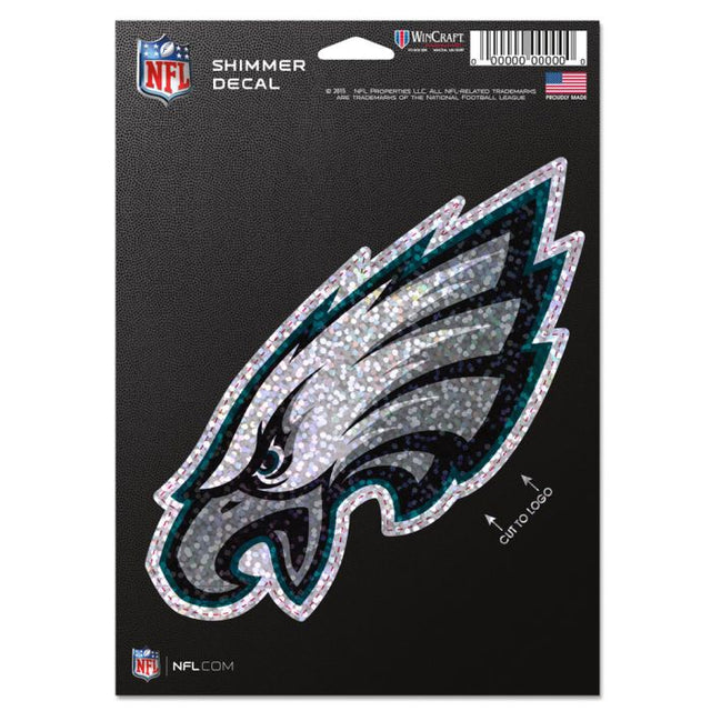 Philadelphia Eagles Shimmer Decals 5" x 7"