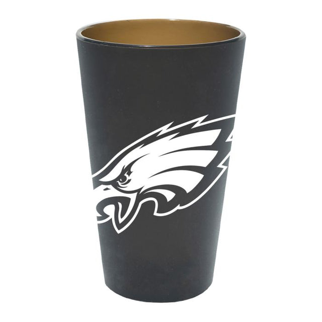 Vaso de pinta de silicona de 16 oz con diseño de los Philadelphia Eagles Smoke