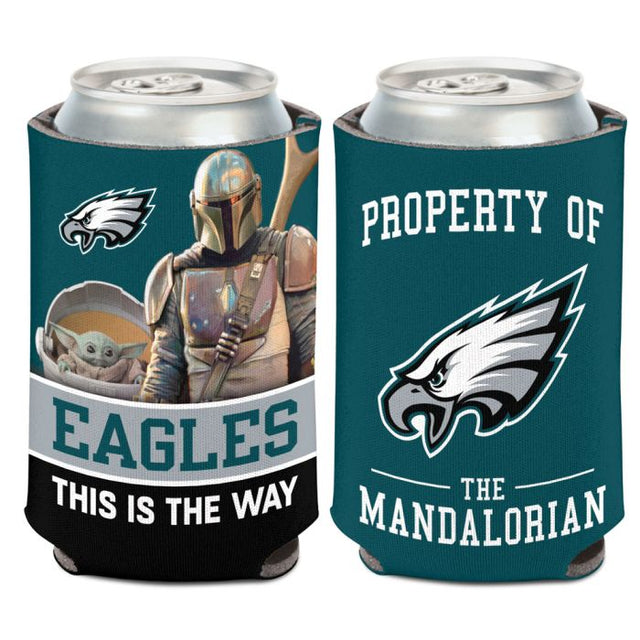 Enfriador de lata Philadelphia Eagles / Star Wars Mandalorian de 12 oz.