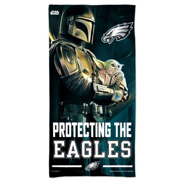 Philadelphia Eagles / Star Wars Mandalaorian Spectra Beach Towel 30" x 60"